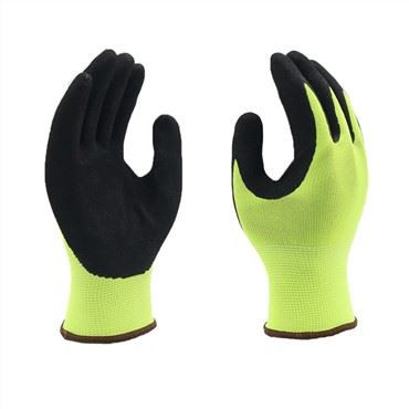 13G Polyester Sandy Nitrile Palm Coated Safety Gloves
